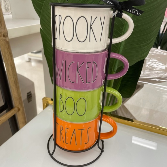 Rae Dunn Double Sided Halloween Mug Set -NWT🎃